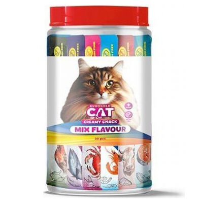 EuroGold Cat Sıvı Kedi Ödülü Karışık Çeşitli 30x15 Gr 