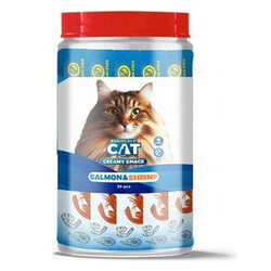 Eurogold - EuroGold Cat Sıvı Kedi Ödülü Somonlu ve Karidesli 30x15 Gr 