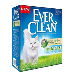 Ever Clean - Ever Clean Natürelly Doğal Koku Önleyici Parfümsüz Topaklanan Kedi Kumu 10 Lt 