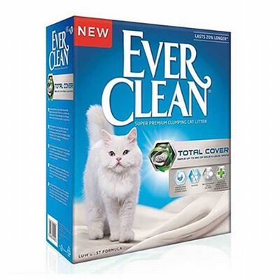 Ever Clean Total Cover Kokusuz Topaklanan Kedi Kumu 2x10 Lt 