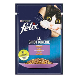 Felix - Felix Pouch Kuzu Etli Yetişkin Kedi Konservesi 26 Adet 85 Gr 