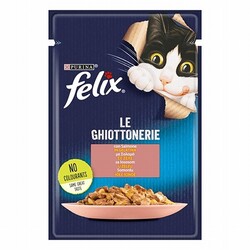 Felix - Felix Pouch Somonlu Yetişkin Kedi Konservesi 12 Adet 85 Gr 