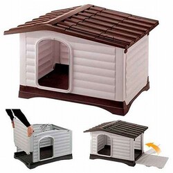 Ferplast - Ferplast Dog Villa 90 Plastik Köpek Kulübesi 88x72x65 Cm 