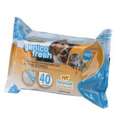 Ferplast - Ferplast Genico Fresh Pudra Kokulu Kedi ve Islak Köpek Temizlik Mendili 