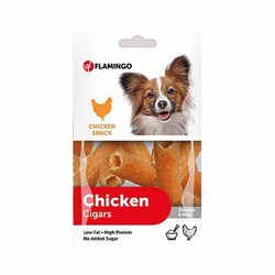 Flamingo - Flamingo Chicken Cigars Tavuk ve Pirinçli Rulo Köpek Ödülü 85 Gr 