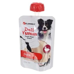 Flamingo - Flamingo Deli Yumm Taze Ördek Etli Krema Köpek Ödül Maması 90 Gr 