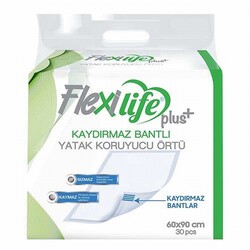 Flexi Life - Flexi Life Kaydırmaz Bantlı Köpek Çiş Pedi 60x90 Cm 30'lu 