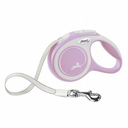 Flexi - Flexi New Comfort Otomatik Şerit Köpek Gezdirme Tasması Small 5 Mt Rose 