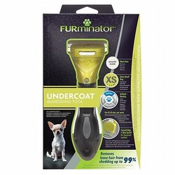 Furminator - Furminator Short Hair Küçük Irk Kısa Tüylü Köpek Tarağı XS 