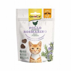 GimCat - GimCat Crunchy Snacks Chicken Rosmery Tavuklu ve Biberiyeli Tahılsız Kedi Ödülü 50 Gr 