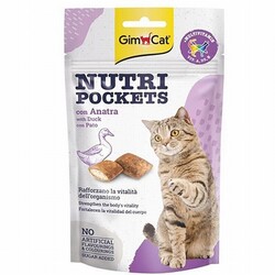 GimCat - GimCat Nutripockets Ördekli Kedi Ödülü 60 Gr 