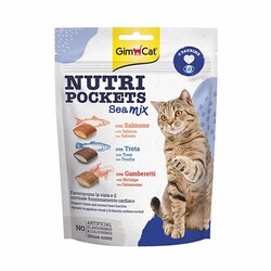 GimCat - GimCat Nutripockets Sea Mix Taurinli Kedi Ödülü 150 Gr 