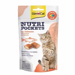 GimCat - GimCat Nutripockets Somonlu ve Omega 3&6 Kedi Ödülü 60 Gr 