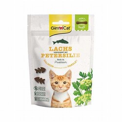 GimCat - GimCat Soft Snacks Salmon Parsley Somonlu ve Maydanozlu Tahılsız Kedi Ödülü 60 Gr 