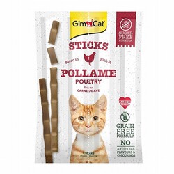 GimCat - GimCat Sticks Tavuklu ve Ciğerli Kedi Ödül Çubukları 20 Gr 