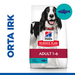 Hill's Science Plan - Hill’s SCIENCE PLAN Adult Medium Tuna & Rice Orta Irk Ton Balıklı Yetişkin Köpek Maması 2,5 Kg 