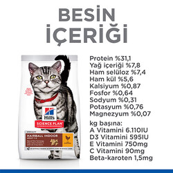 Hill’s SCIENCE PLAN Hairball İndoor Cat Tüy Yumağı Önleyici Tavuklu Yetişkin Kedi Maması 1,5 Kg - Thumbnail