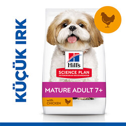 Hill's Science Plan - Hill’s SCIENCE PLAN Mature Adult 7+ Small & Mini Chicken Küçük Irk Tavuklu Yaşlı Köpek Maması 1,5 Kg 