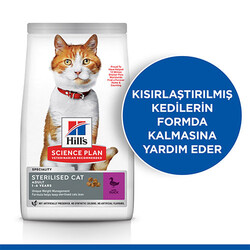 Hill’s SCIENCE PLAN Sterilised Ördekli Kısırlaştırılmış Kedi Maması 10 Kg - Thumbnail