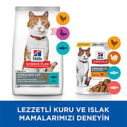 Hill’s SCIENCE PLAN Sterilised Tuna Balıklı Kısırlaştırılmış Kedi Maması 15 Kg - Thumbnail