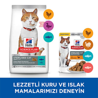 Hill’s SCIENCE PLAN Sterilised Tuna Balıklı Kısırlaştırılmış Kedi Maması 15 Kg 