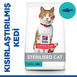 Hill's Science Plan - Hill’s SCIENCE PLAN Sterilised Tuna Balıklı Kısırlaştırılmış Kedi Maması 1,5 Kg 