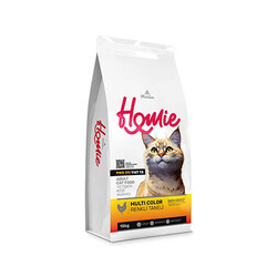 Homie - Homie Multi Color Renkli Taneli Tavuklu Yetişkin Kedi Maması 15 Kg 