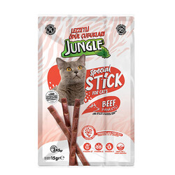 Jungle - Jungle Sticks Dana Etli Kedi Ödül Çubuğu 3x5 Gr 