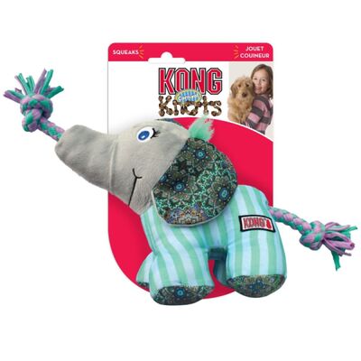 Kong Knots Carnival Elephant Fil Peluş Köpek Oyuncağı S-M