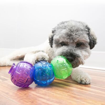 Kong Üçlü Top Lock-It Ödül Köpek Oyuncağı 12 Cm