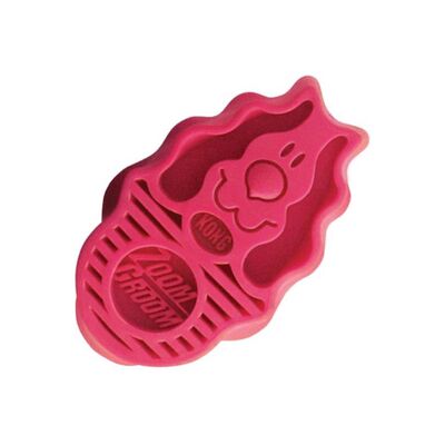 Kong ZoomGroom Kauçuk Köpek Tarağı Pembe 11 Cm