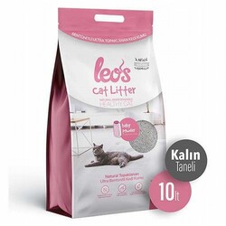 Leos - Leos Cat Litter Baby Powder Kokulu Kalın Taneli Kedi Kumu 10 Lt 