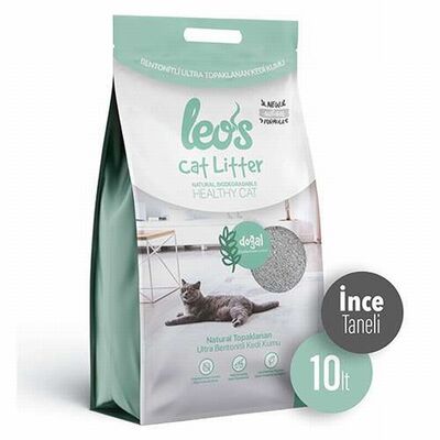 Leos Cat Litter Doğal Bentonit İnce Taneli Kedi Kumu 2x10 Lt 