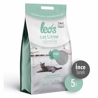 Leos Cat Litter Doğal Bentonit İnce Taneli Kedi Kumu 2x5 Lt 