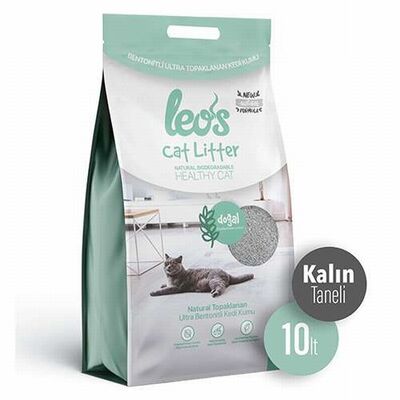 Leos Cat Litter Doğal Bentonit Kalın Taneli Kedi Kumu 2x10 Lt 