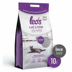 Leos - Leos Cat Litter Lavanta Kokulu İnce Taneli Kedi Kumu 10 Lt 