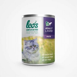 Leos - Leos Kuzu Etli Pate Yetişkin Kedi Konservesi 24 Adet 400 Gr 