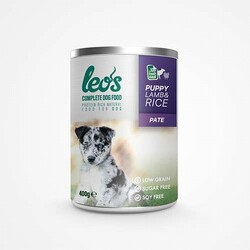 Leos - Leos Kuzu Etli ve Pirinçli Pate Yavru Köpek Konservesi 12 Adet 400 Gr 