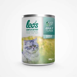 Leos - Leos Ton Balıklı Parça Etli Soslu Yetişkin Kedi Konservesi 24 Adet 400 Gr 