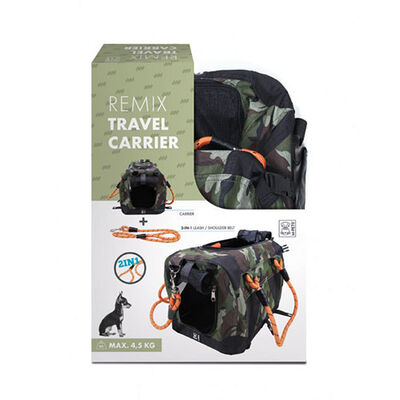 M-Pets 2in1 Remix Omuz Kemerli Kedi ve Küçük Irk Köpek Taşıma Çantası Kamuflaj 41x28x28 Cm 