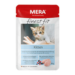 Mera - Mera Finest Fit Tavuk Etli Pouch Tahılsız Yavru Kedi Konservesi 85 Gr 