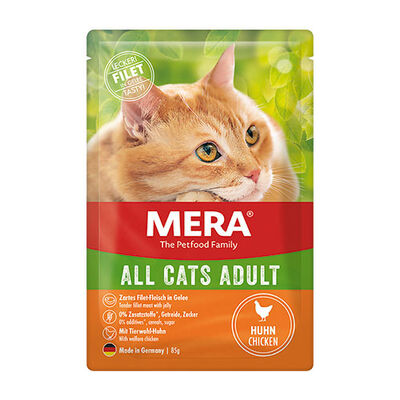 Mera Tavuklu Pouch Tahılsız Yetişkin Kedi Konservesi 85 Gr 