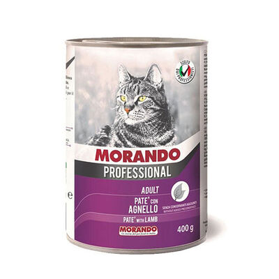 Morando Professional Pate Kuzu Etli Yetişkin Kedi Konservesi 12 Adet 400 Gr 