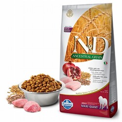 ND - N&D Ancestral Grain Maxi Giant Tavuklu Narlı Düşük Tahıllı Yetişkin Köpek Maması 12 Kg 