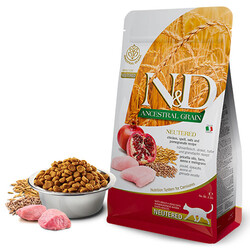 ND - N&D Ancestral Grain Tavuklu Narlı Düşük Tahıllı Kısırlaştırılmış Kedi Maması 10 Kg 