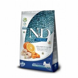 ND - N&D Ocean Balkabaklı Balıklı Portakallı Küçük Irk Tahılsız Yetişkin Köpek Maması 7 Kg 