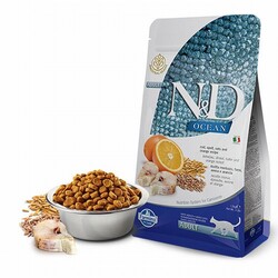 ND - N&D Ocean Morina Balıklı Portakallı Düşük Tahıllı Yetişkin Kedi Maması 5 Kg 