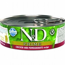 ND - N&D Prime Kitten Tavuklu Narlı Tahılsız Yavru Kedi Konservesi 70 Gr 