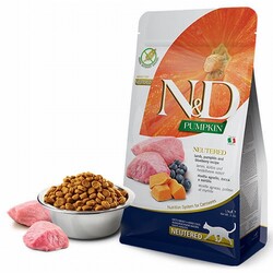 ND - N&D Pumpkin Balkabaklı Kuzulu Yaban Mersinli Tahılsız Kısırlaştırılmış Kedi Maması 5 Kg 