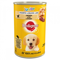 Pedigree - Pedigree Junior Tavuklu Soslu Yavru Köpek Konservesi 400 Gr 